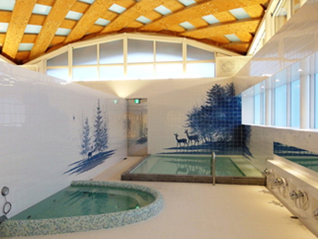 女川温泉 ゆぽっぽ【女川町 女川浜】新しいまちのシンボルとして、新駅舎と温泉温浴施設ゆぽっぽが一体に。
